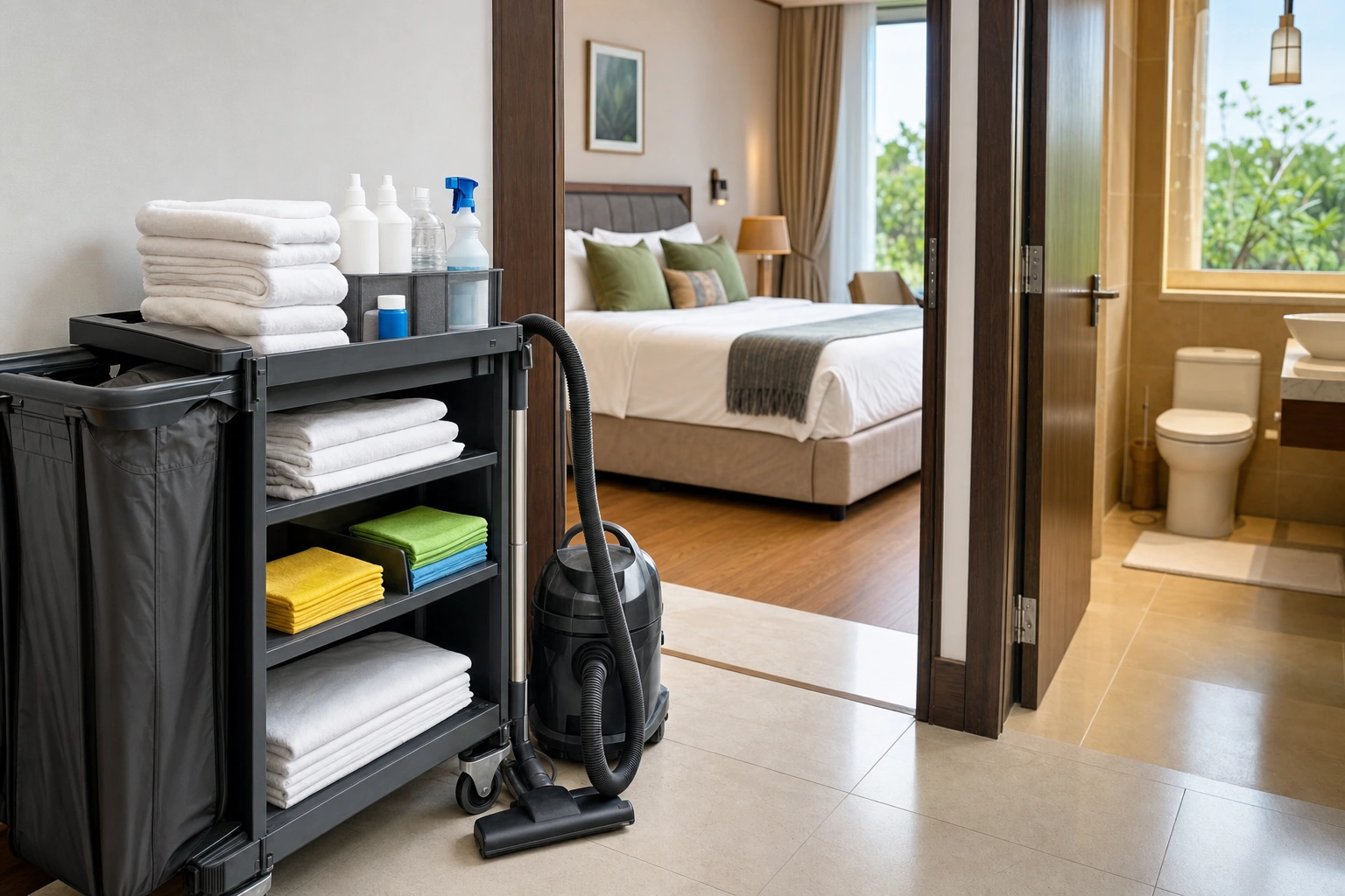 The Guest Room Cleaning Process